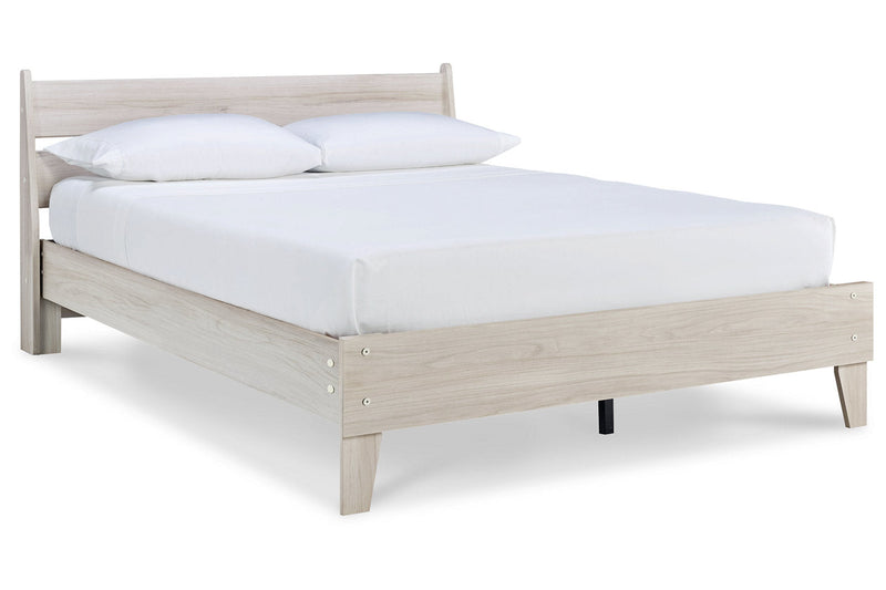 Socalle Natural Queen Panel Platform Bed - DMV FurnitureQueen Bed