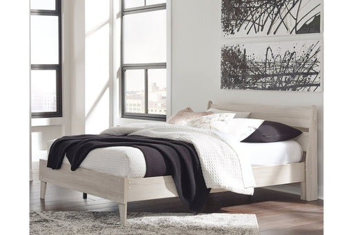 Socalle Natural Queen Panel Platform Bed - DMV FurnitureQueen Bed