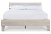 Socalle Natural Queen Panel Platform Bed - DMV FurnitureQueen Bed