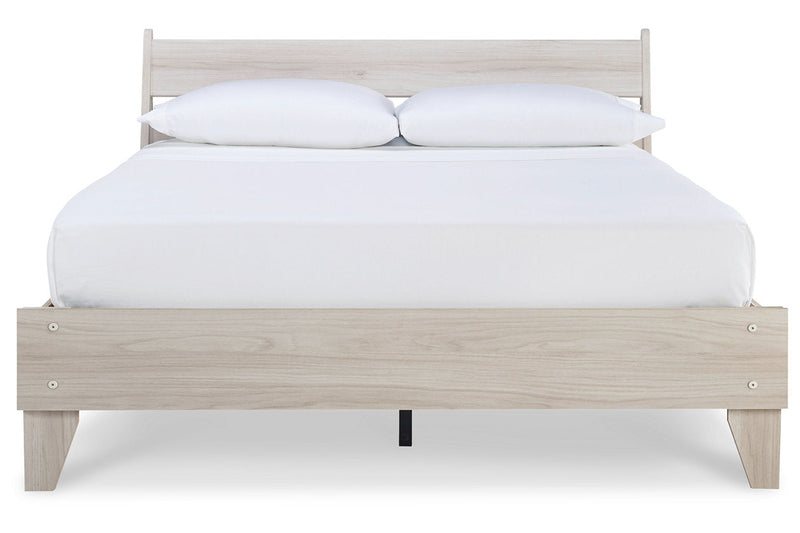 Socalle Natural Queen Panel Platform Bed - DMV FurnitureQueen Bed