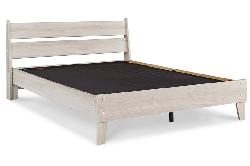 Socalle Natural Queen Panel Platform Bed - DMV FurnitureQueen Bed