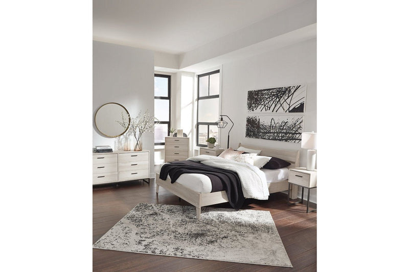 Socalle Natural Queen Panel Platform Bed - DMV FurnitureQueen Bed