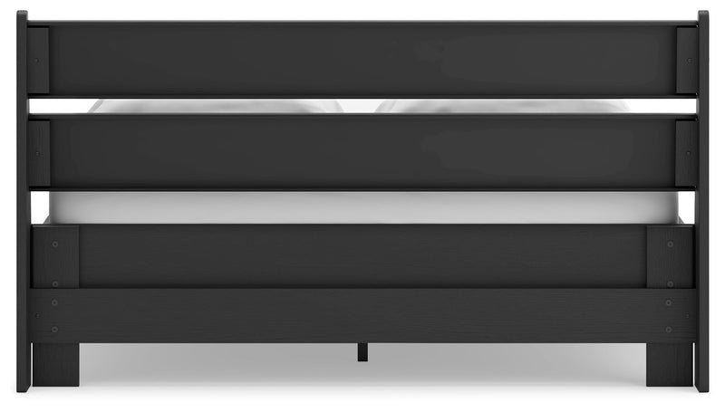 Socalle Queen Panel Headboard with Dresser, Chest and 2 Nightstands in Black - PKG019055