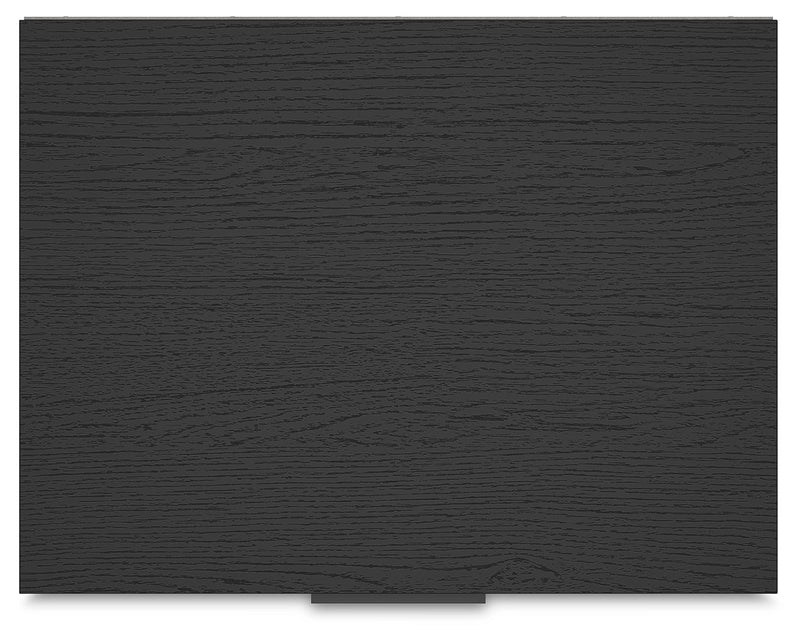 Socalle Queen Panel Platform Bed with Dresser, Chest and 2 Nightstands in Black - PKG019063