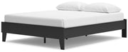Socalle Queen Platform Bed with Dresser and 2 Nightstands in Black - PKG019046