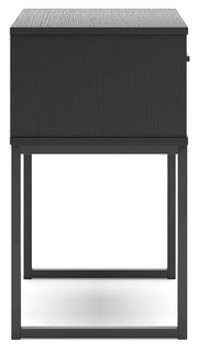 Socalle Queen Platform Bed with Dresser, Chest and Nightstand in Black - PKG018855