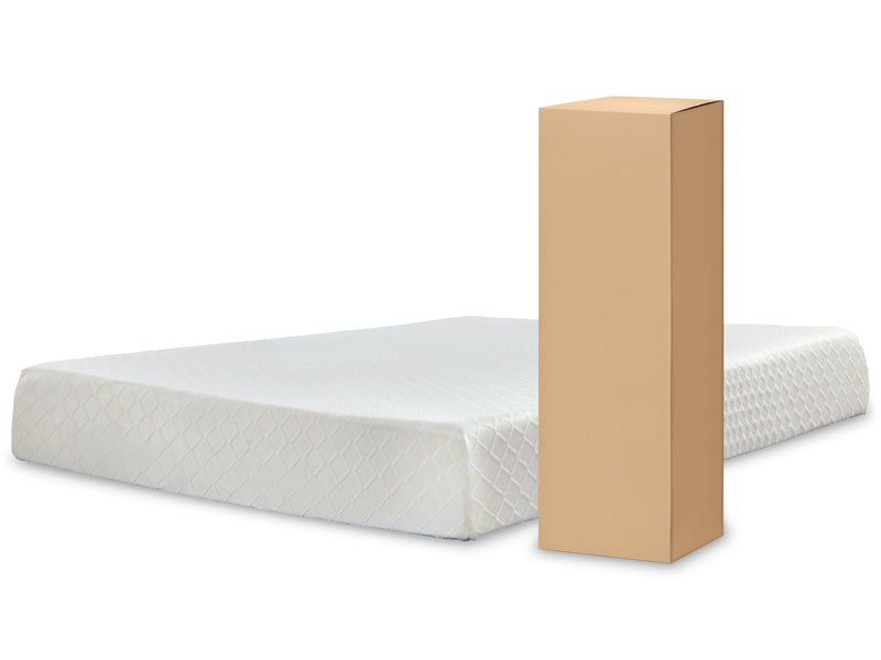 Socalle Queen Platform Bed with Mattress in Light Natural - PKG018228