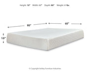 Socalle Queen Platform Bed with Mattress in Light Natural - PKG018228
