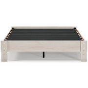 Socalle Queen Platform Bed with Mattress in Light Natural - PKG018230