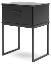 Socalle Twin Panel Platform Bed with Dresser and 2 Nightstands in Black - PKG019057