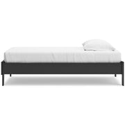 Socalle Twin Platform Bed with Dresser and Nightstand in Black - PKG018845