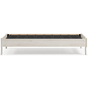 Socalle Twin Platform Bed with Mattress in Light Natural - PKG018214