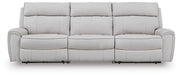 Social Pointe Pearl/Ash 3-Piece Power Reclining Sectional - PC98802S1