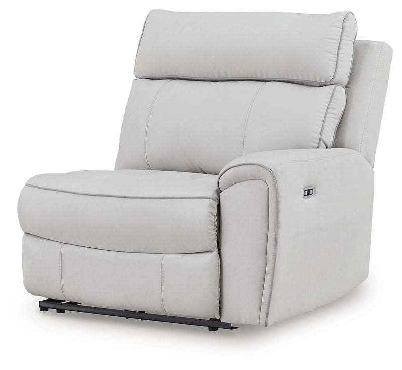 Social Pointe Pearl/Ash 5-Piece Power Reclining Sectional - PC98802S14