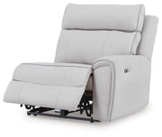 Social Pointe Pearl/Ash 5-Piece Reclining Sectional with Storage Consoles - PC98802S39