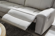 Social Pointe Pearl/Ash 6-Piece Power Reclining Sectional - PC98802S10