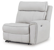 Social Pointe Pearl/Ash 7-Piece Reclining Sectional with Storage Consoles - PC98802S34