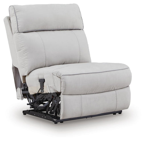 Social Pointe Pearl/Ash 7-Piece Reclining Sectional with Storage Consoles - PC98802S34