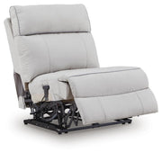 Social Pointe Pearl/Ash 7-Piece Reclining Sectional with Storage Consoles - PC98802S34