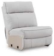 Social Pointe Pearl/Ash 7-Piece Reclining Sectional with Storage Consoles - PC98802S34