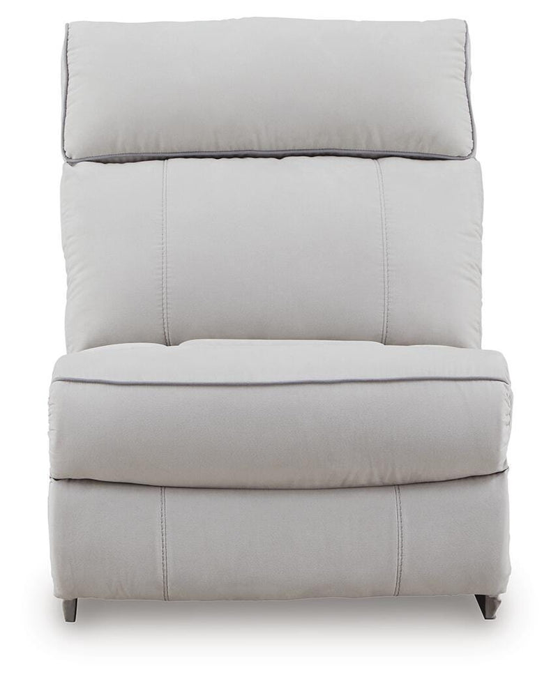 Social Pointe Pearl/Ash Armless Chair - PC9880246