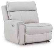 Social Pointe Pearl/Ash Left-Arm Facing Power Recliner - PC9880258