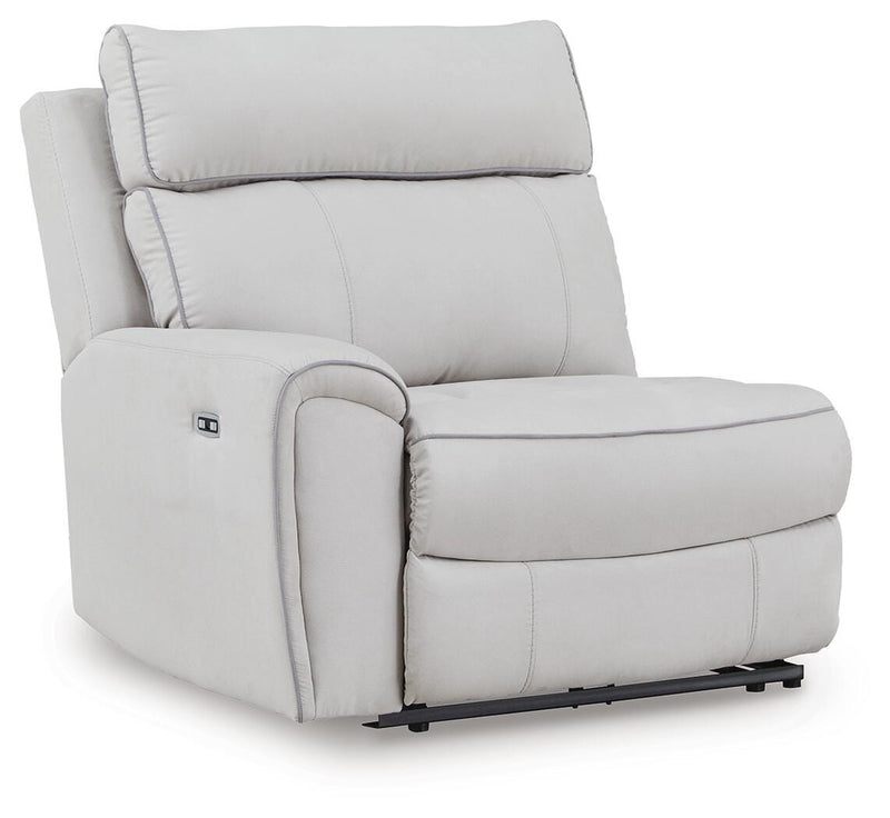 Social Pointe Pearl/Ash Left-Arm Facing Power Recliner - PC9880258
