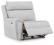 Social Pointe Pearl/Ash Left-Arm Facing Power Recliner - PC9880258