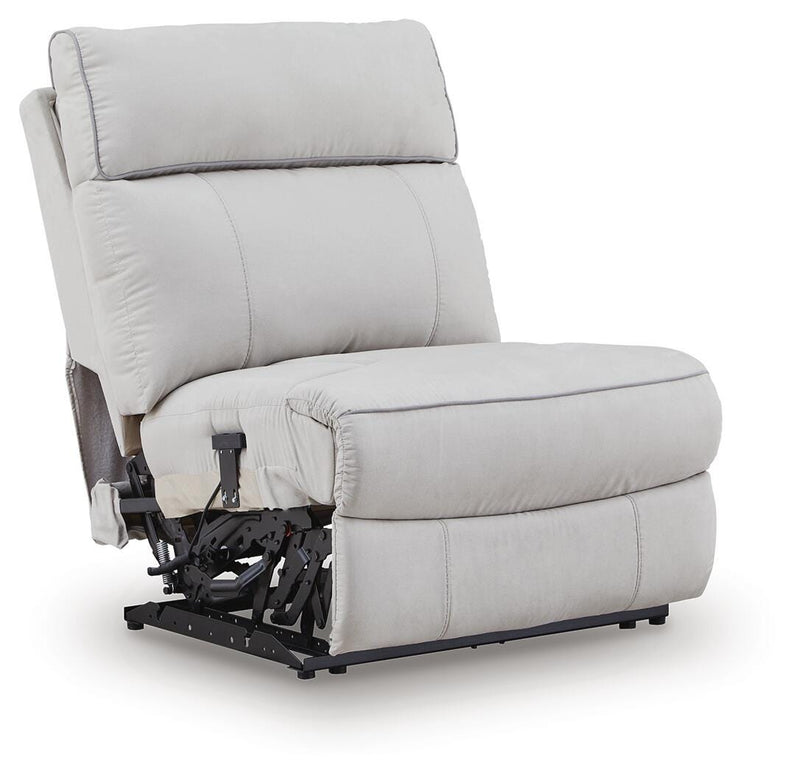 Social Pointe Pearl/Ash Power Armless Recliner - PC9880231