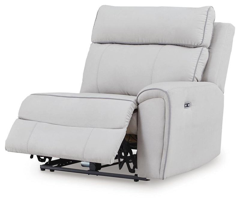 Social Pointe Pearl/Ash Right-Arm Facing Power Recliner - PC9880262