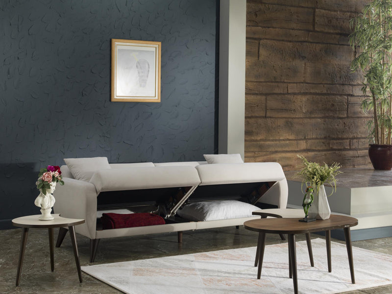 Sofa In A Box - Flexy (Zigana Beige) - DMV FurnitureSleeper Sofa