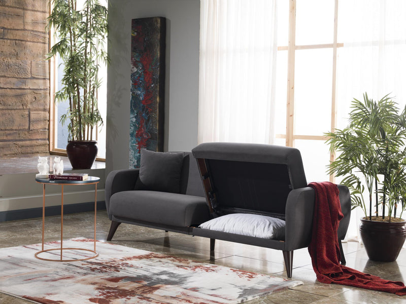 Sofa In A Box - Flexy (Zigana Charcoal) - DMV FurnitureSleeper Sofa