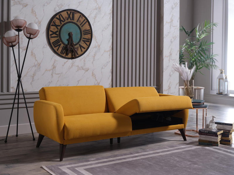 Sofa In A Box - Flexy (Zigana Yellow) - DMV FurnitureSleeper Sofa