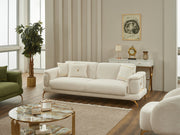 Sofy Convertible Loveseat in Green - 200-SIM-SOF-ERATO11-2