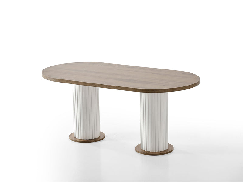 Sofya Diningroom (Consol With Mirror & Dining Table & 6 Dining Chair) - 200-ALT-SOF-DT-6-SET