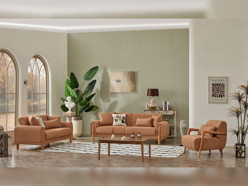 Soho 3-pieces (Sofa & Loveseat & Chair) Livingroom Set Somon in Somon - 101-SOH-IST17-321
