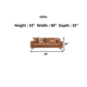 Soho 3-pieces (Sofa & Loveseat & Chair) Livingroom Set Somon in Somon - 101-SOH-IST17-321