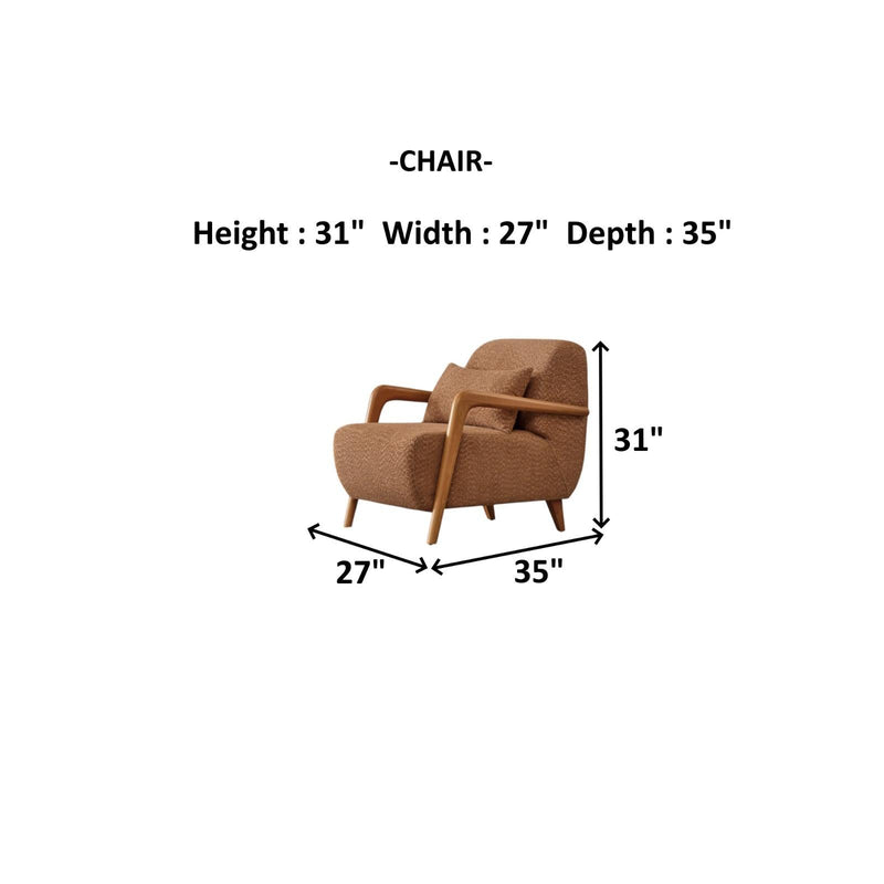 Soho 3-pieces (Sofa & Loveseat & Chair) Livingroom Set Somon in Somon - 101-SOH-IST17-321