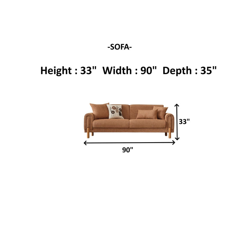 Soho 4-pieces (2 Sofa & 2 Chair) Livingroom Set Somon in Somon - 101-SOH-IST17-3311