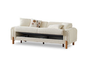 Soho Convertible Sofa Cream in Cream - 101-SOH-IST03-3