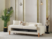 Soho Convertible Sofa Cream in Cream - 101-SOH-IST03-3