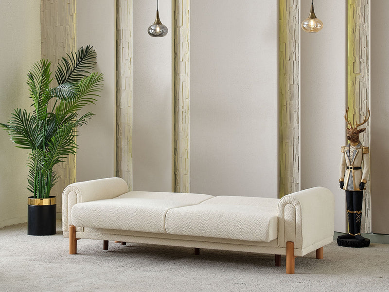 Soho Convertible Sofa Cream in Cream - 101-SOH-IST03-3