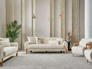 Soho Convertible Sofa Cream in Cream - 101-SOH-IST03-3