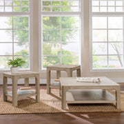Solano 3-piece Square Coffee Table Set Weathered Mango - 723488-S3