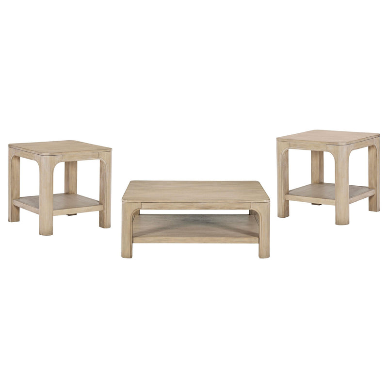 Solano 3-piece Square Coffee Table Set Weathered Mango - 723488-S3