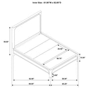 Solano 56-inch Queen Panel Bed Weathered Mango - 222521Q