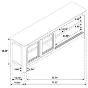 Solano 71-inch 2-door TV Stand Media Console Weathered Mango - 723483