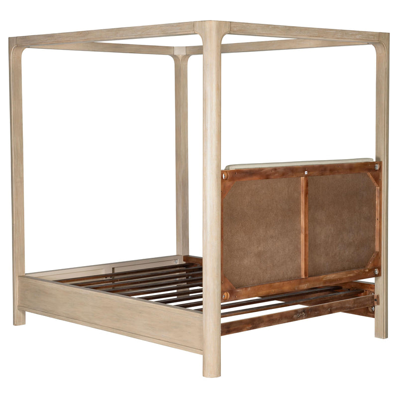 Solano 83-inch California King Canopy Bed Weathered Mango - 222520KW