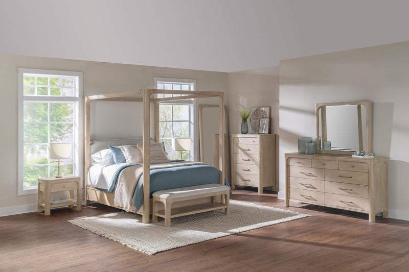 Solano 85-inch Eastern King Canopy Bed Weathered Mango - 222520KE