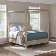Solano 85-inch Eastern King Canopy Bed Weathered Mango - 222520KE